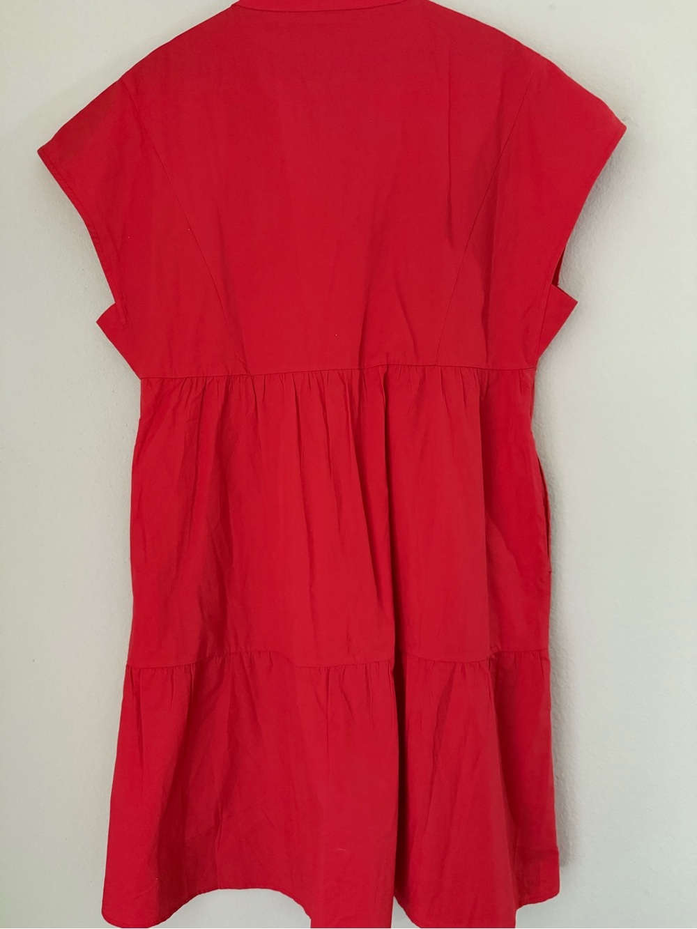 Frances Valentine Coral Breezy cotton Mini Dress NWT. size large - Picture 4 of 8